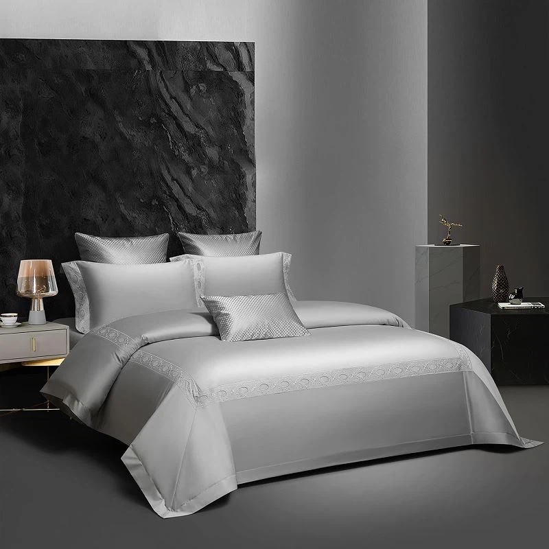 8-piece Solid Cotton Bedding Set